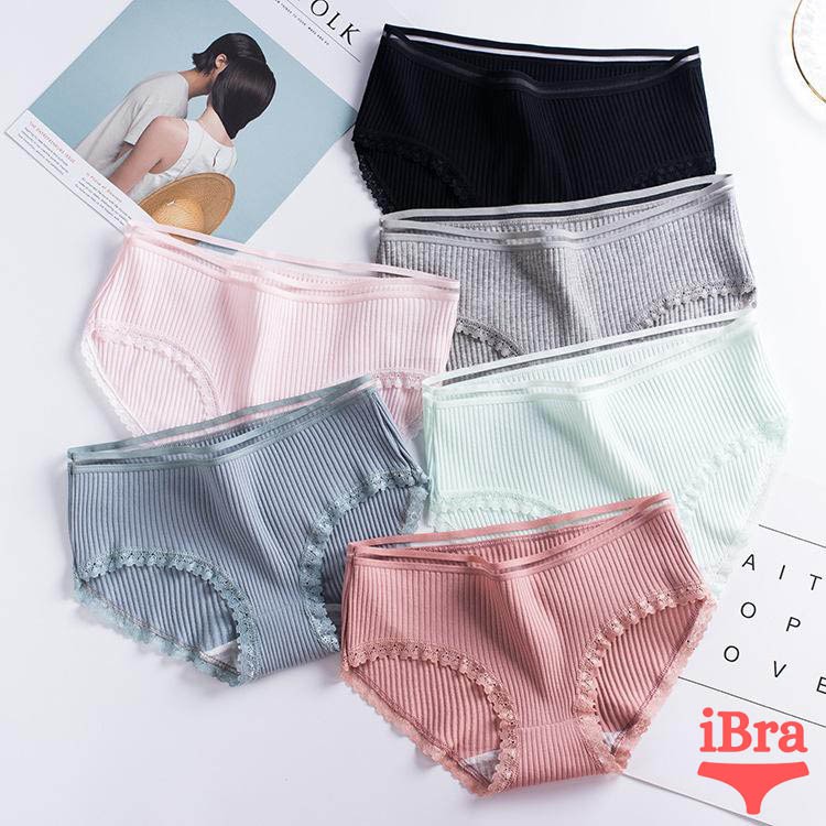 Quần lót nữ Cotton tăm cạp viền kháng khuẩn Nhật Bản chất co giãn | BigBuy360 - bigbuy360.vn