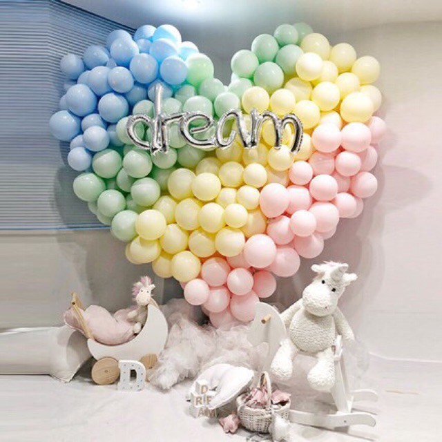 Sỉ Bóng Bay Màu PASTEL [macaron] 100 quả 10” 25cm siêu đẹp, super rẻ SỈ 30K