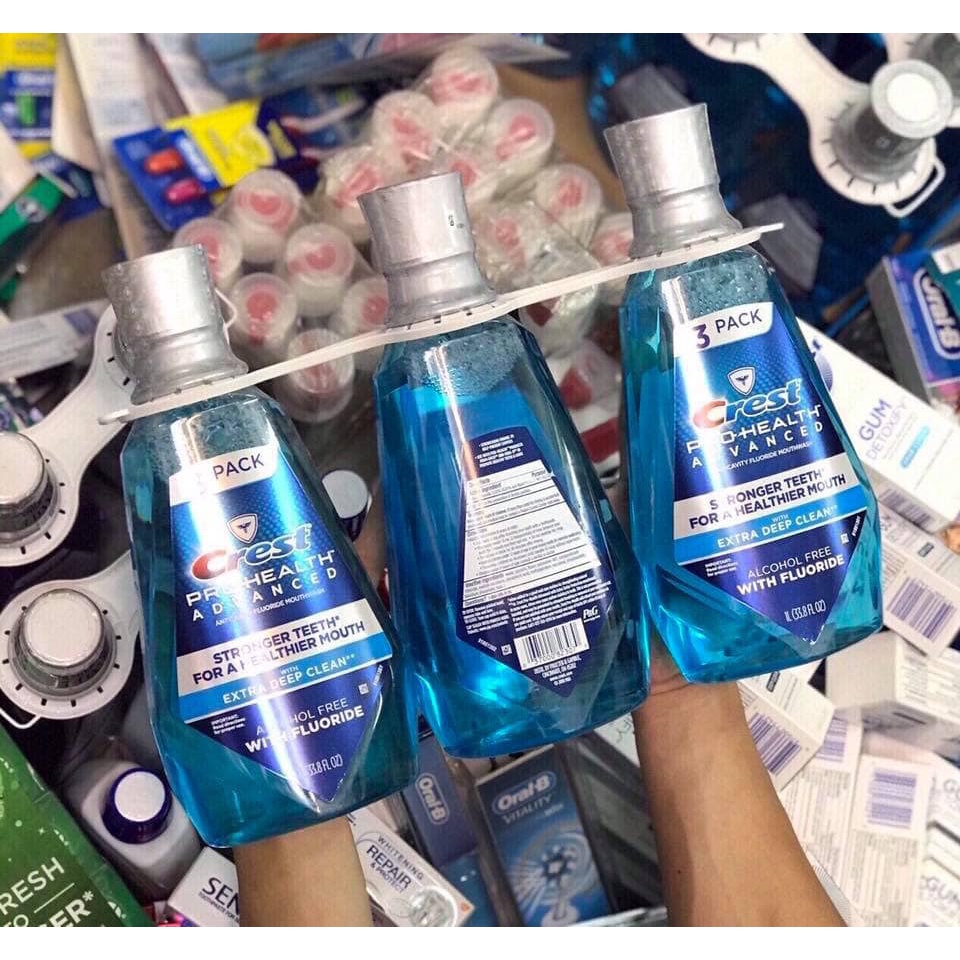 Crest PRO Health Multi Protection Clean Mint - Nước Súc Miệng 1 lit của Mỹ