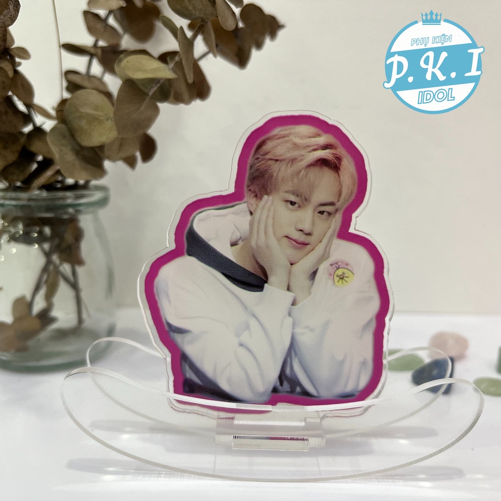 Standee Jin BTS - Tranh Mica Để Bàn Làm Quà Tặng Siêu Xinh