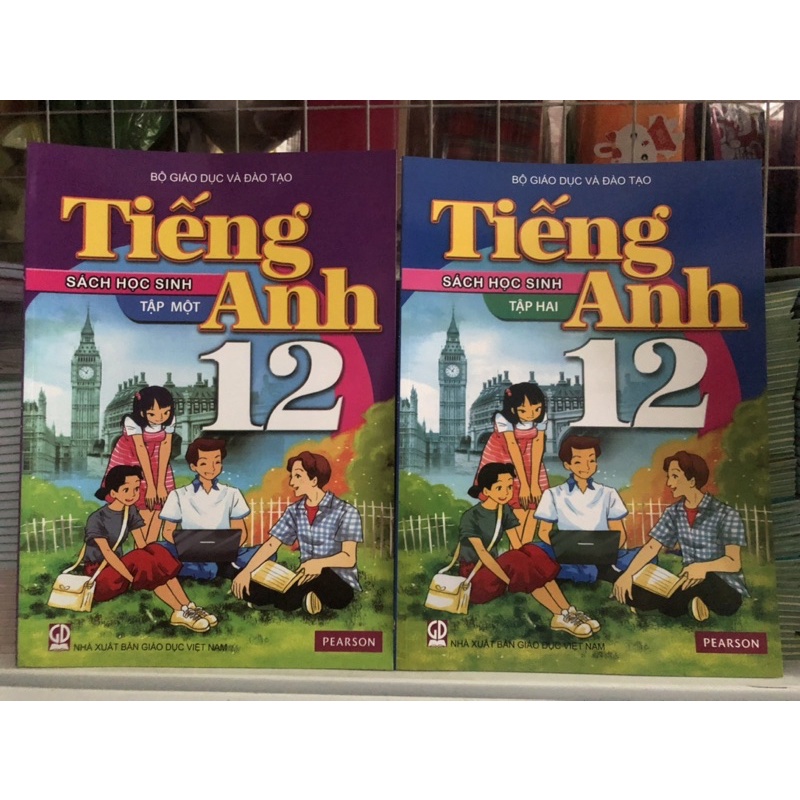Tiếng anh lớp 12 tập 1 + tập 2 + bao kiếng
