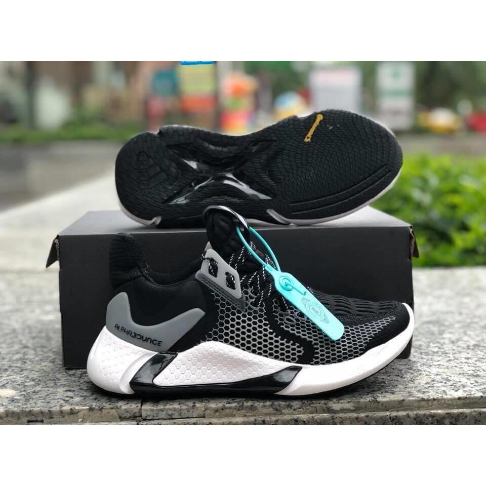 Giày Nam Adidas Alphabounce instinct 2020 Full box - Trắng Đen