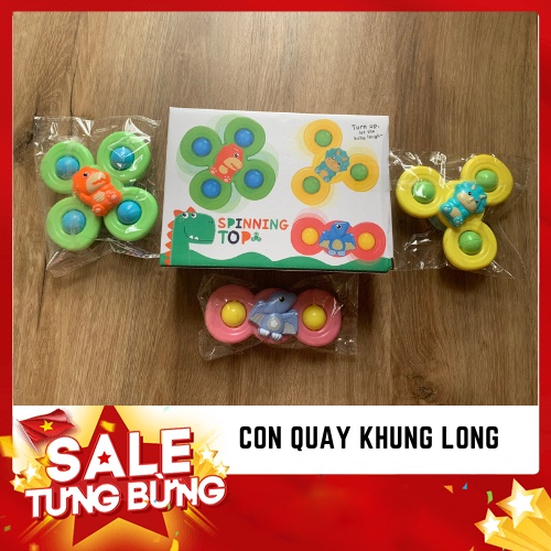 [ĐỒ CHƠI HOT] Set 3 Con Quay Đồ Chơi Dán Tường Cho Bé