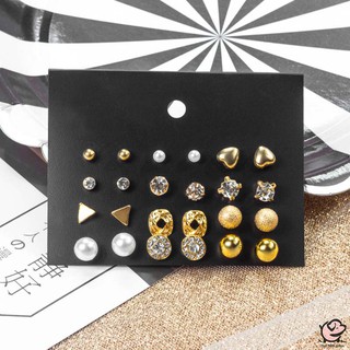 Set 12 đôi bông tai nữ