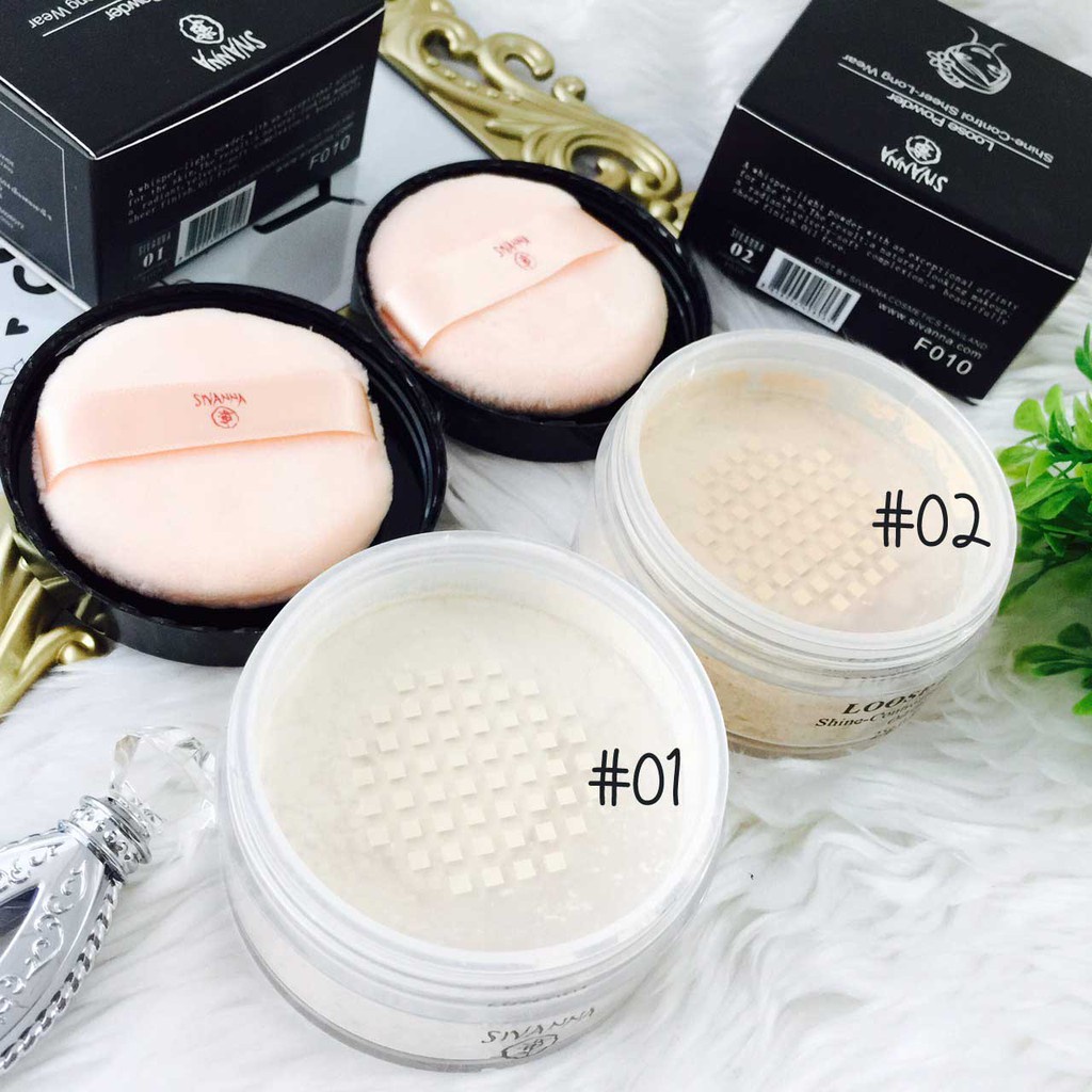 Phấn phủ kiềm dầu dạng bột Sivanna Loose Powder Thái Lan 20g