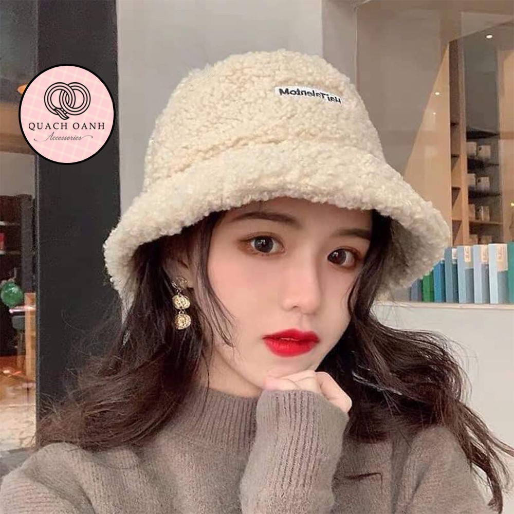 Mũ bucket vành cụp ❤️ Nón tai bèo thêu họa tiết EKO MU04