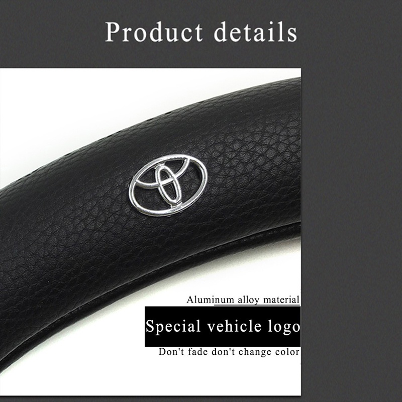 Vỏ Bọc Vô Lăng Bằng Sợi Carbon Cao Cấp Cho Xe Hơi Toyota Avanza Rush Kijiang Innova Calya Razie Yaris Corolla