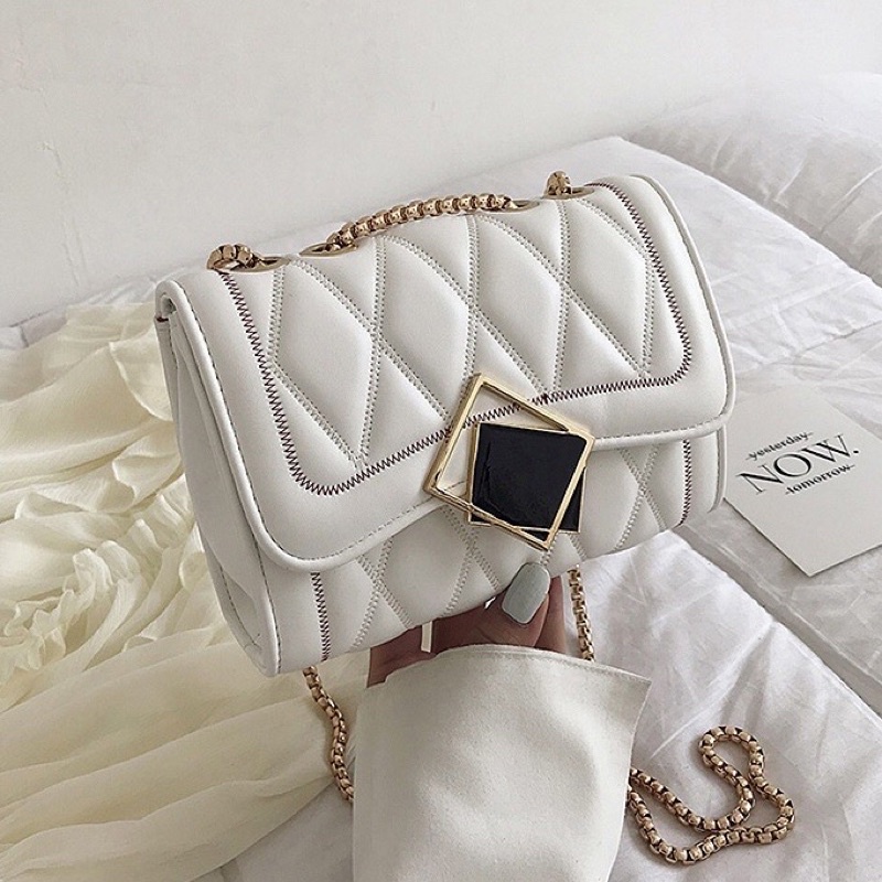 Túi xách nữ đeo chéo khoá gương phong cách hàn quốc Zuliashop8386