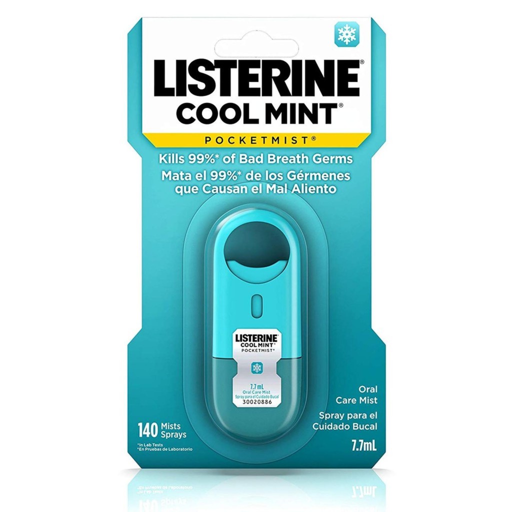 Xịt thơm miệng diệt khuẩn Listerin Cool Mint 1 ống xịt  ( Mỹ)