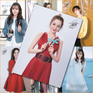 Poster 8 tấm Địch Lệ Nhiệt Ba cực đẹp