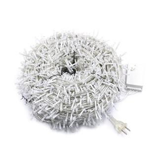 Dây đèn LED trang trí nháy chớp 100m 600 bóng chống nước, trắng, vàng, nhiều màu trang trí cây, nhà, sân vườn