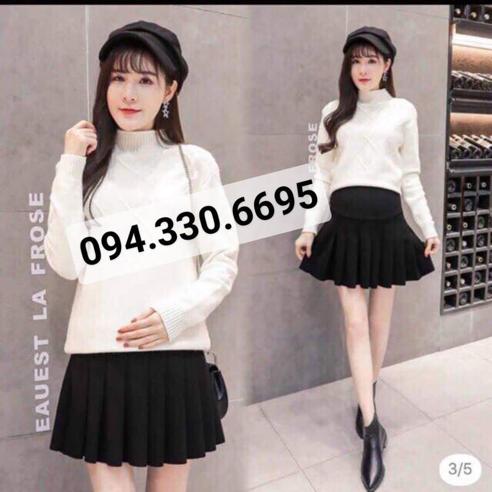 Chân Váy Bầu Xếp Ly Hàng Đẹp