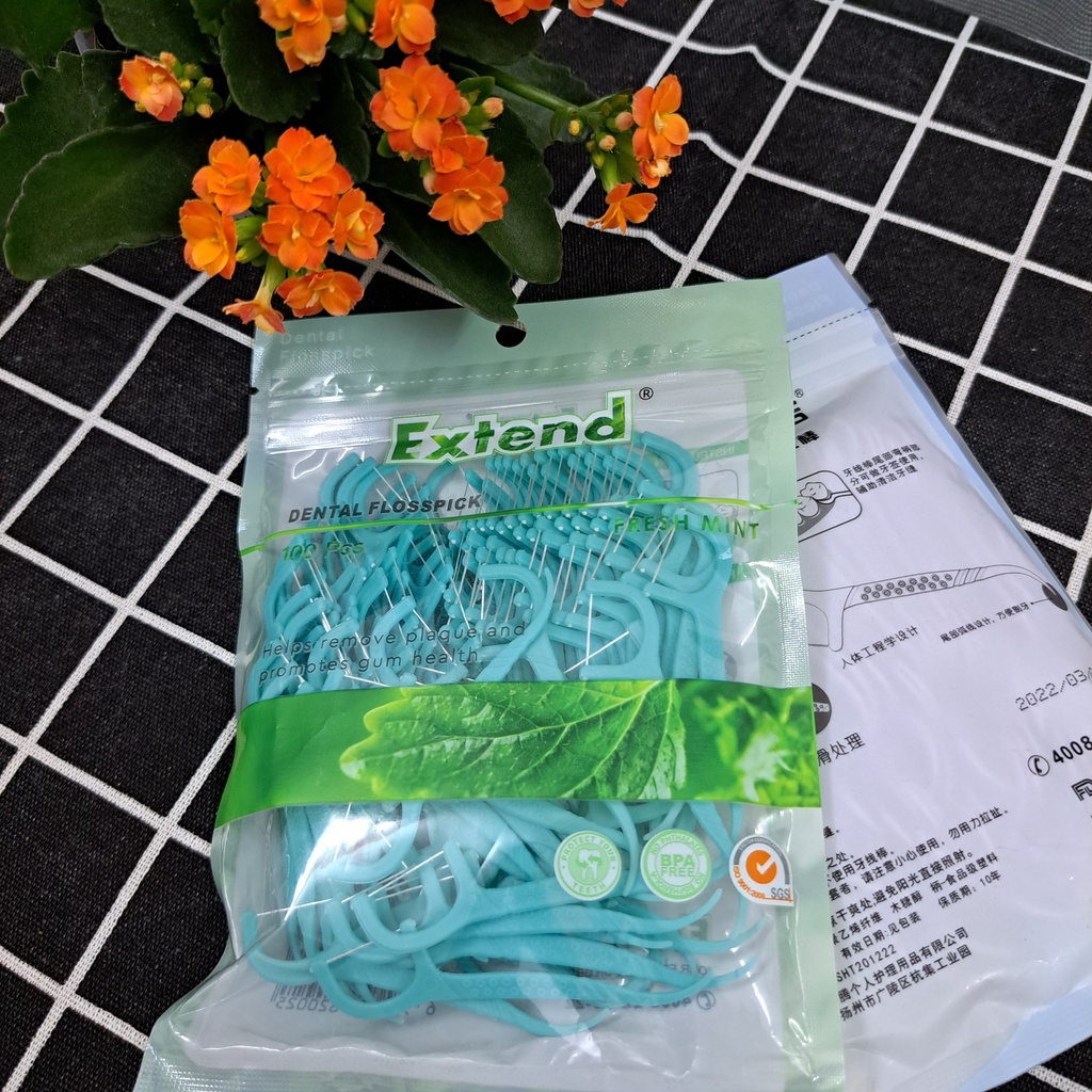 100 Tăm chỉ Việt quốc, tăm chỉ nha khoa Việt Quốc vệ sinh răng miệng, chỉ nha khoa niềng răng