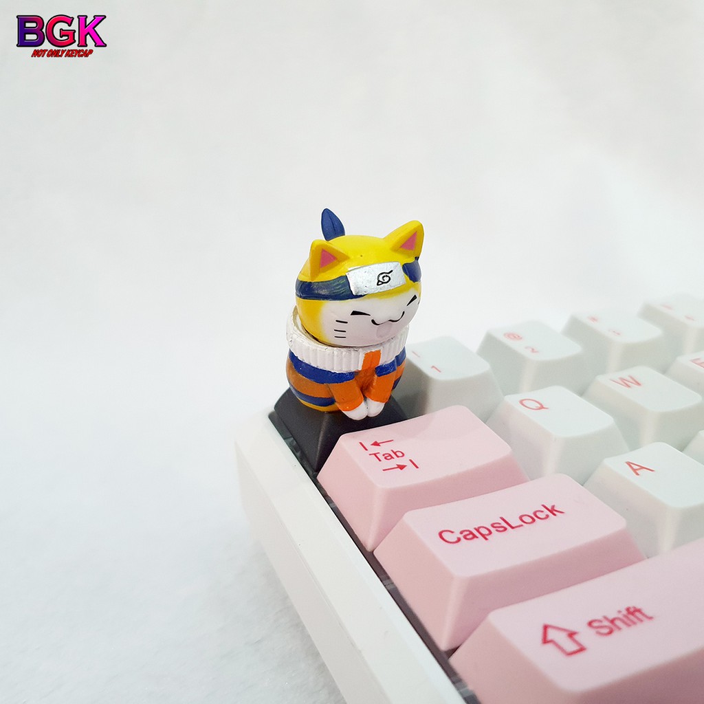 Keycap lẻ hình Mèo Cosplay Naruto siêu dễ thương độc lạ ( Keycap Artisan )