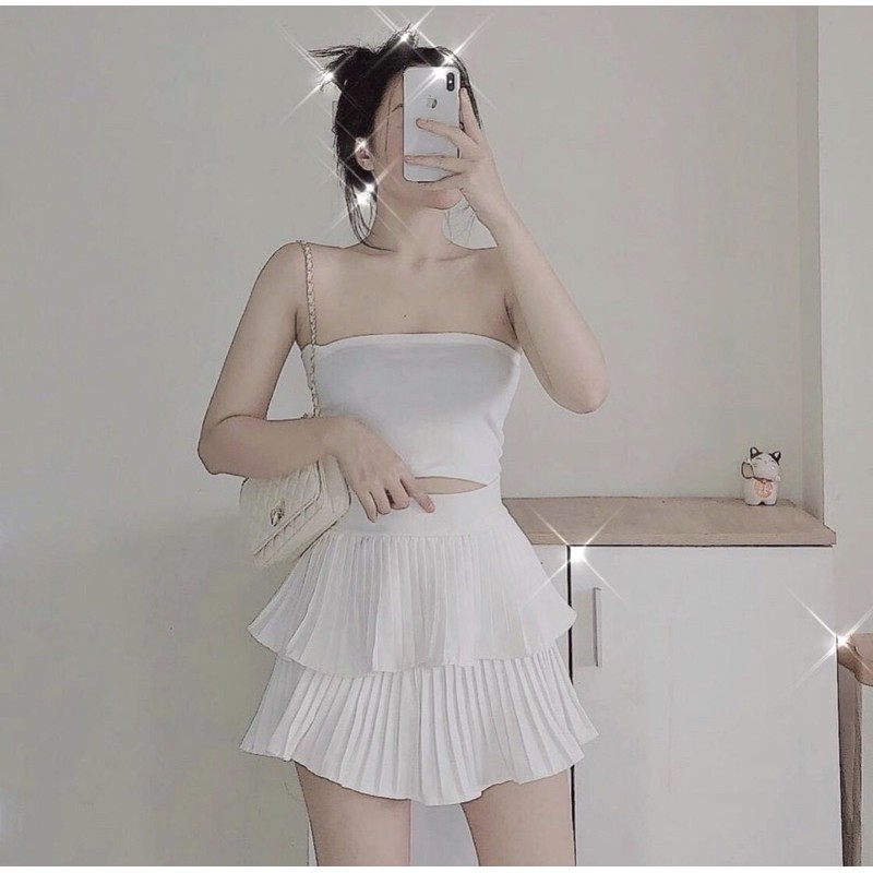 Chân váy 2 tầng ly | BigBuy360 - bigbuy360.vn