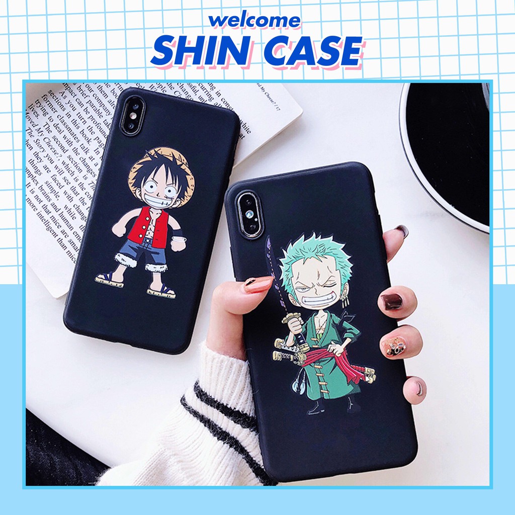 Ốp lưng iphone One Piece TPU trơn dẻo mềm 5/5s/6/6plus/6s/6splus/7/7plus/8/8plus/x/xr/xs/11/12/pro/max/plus/promax