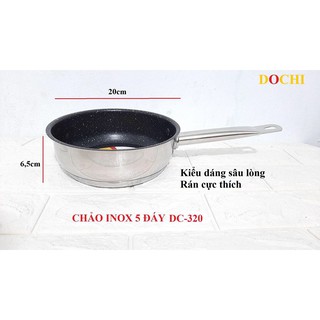 HN Chảo inox 5 đáy dochi