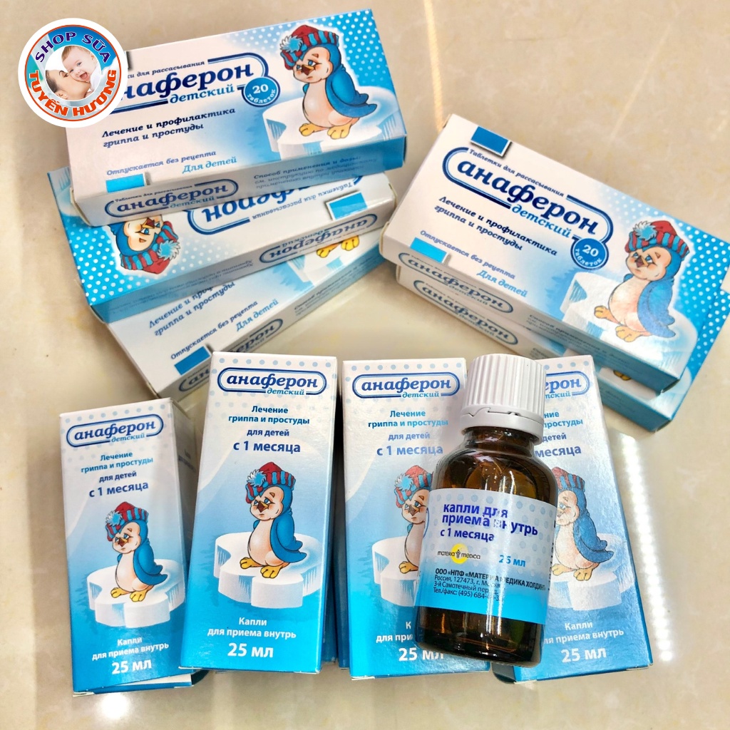 Tăng Đề Kháng Chim Cánh Cụt Anaferon Cho Bé