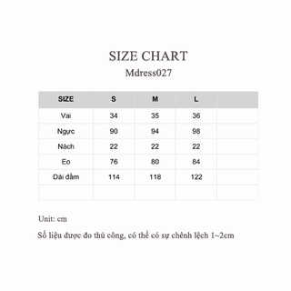 Đầm voan hoa E.studio cúc dọc một bên