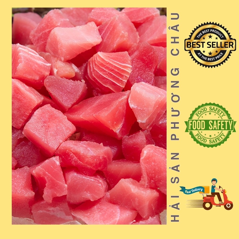 Cá ngừ đại dương hạt lựu chiên xào nướng nấu cháo bổ dưỡng 500g