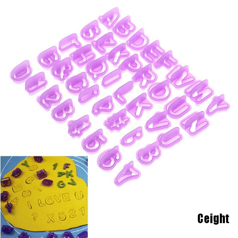 1 Set 40 Khuôn Làm Bánh Quy Hình Chữ Cái Và Số
