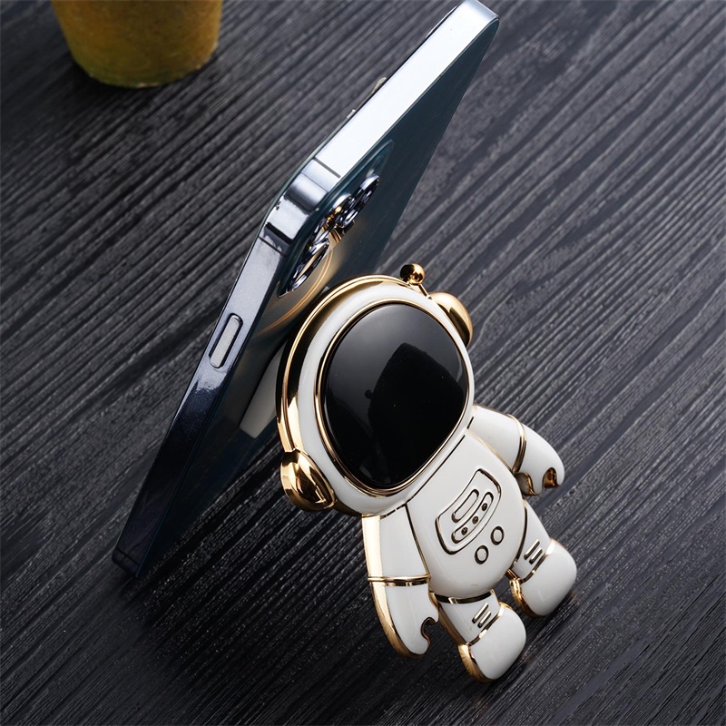 Giá Đỡ Điện Thoại Ba Chiều Màu Macaron Họa Tiết Phi Hành Gia Hoạt Hình