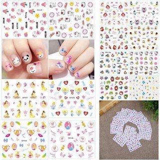 Sét 5 tấm ticker dán móng ngộ nghĩnh.
