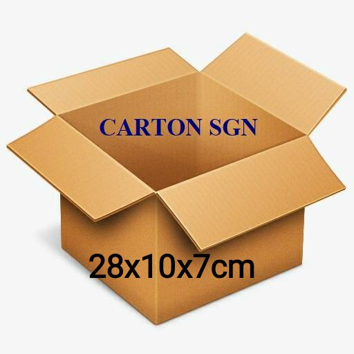 Thùng carton size 28x10x7cm bộ 20 hộp carton