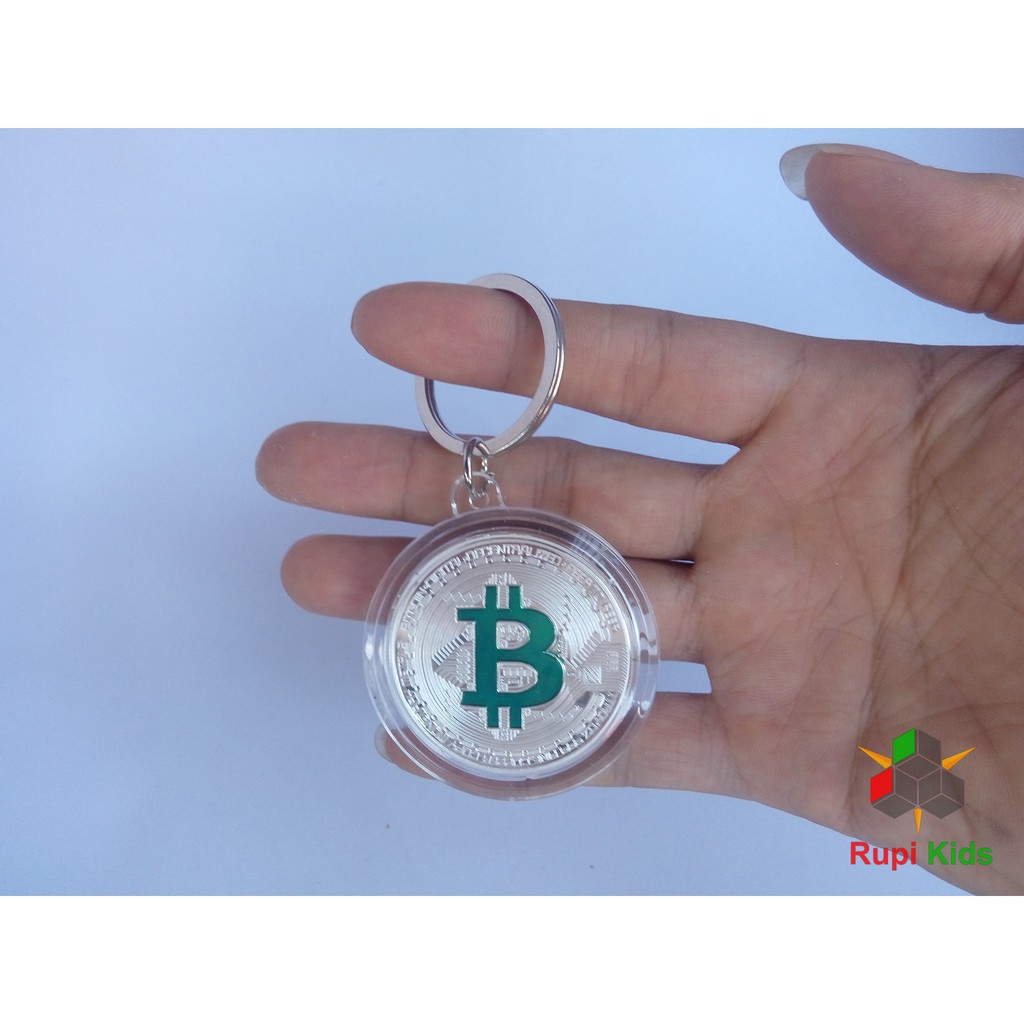 Đồng xu Bitcoin - Kèm Móc khóa Bitcoin