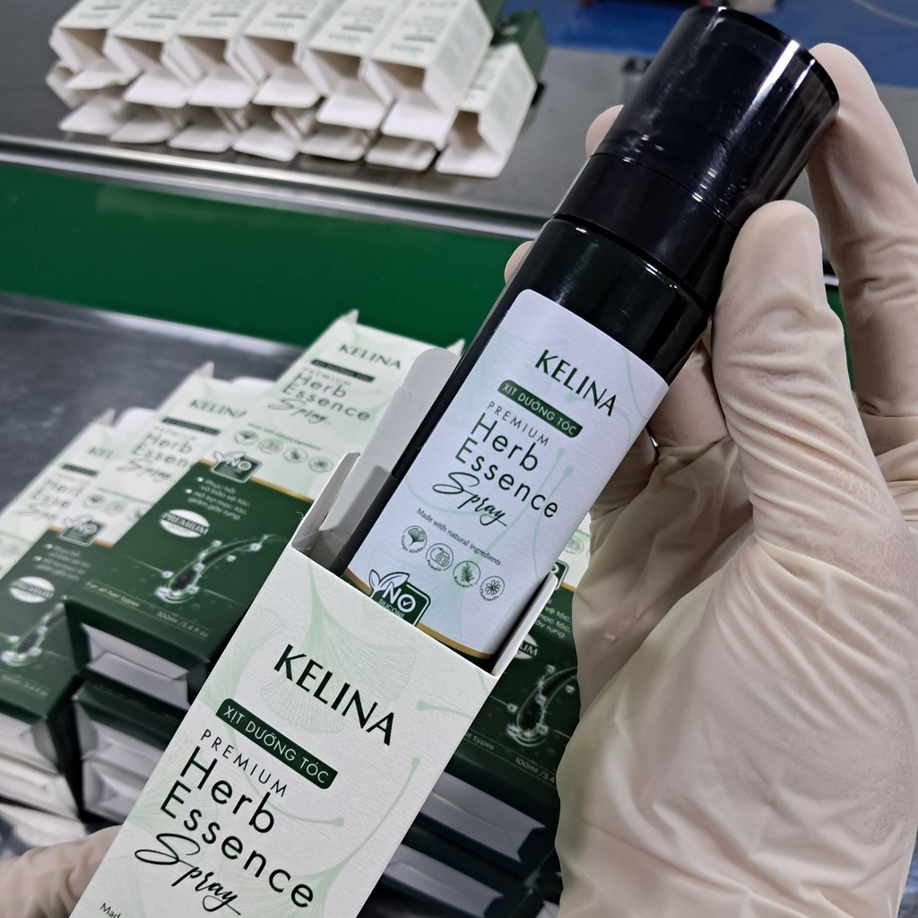 Xịt Dưỡng Mọc Tóc Tinh Dầu Thảo Mộc Cao Cấp Kelina - Phục Hồi Hư Tổn Chuyên Sâu, Kích Mọc Tóc Nhanh, Giảm Gãy Rụng 100ml