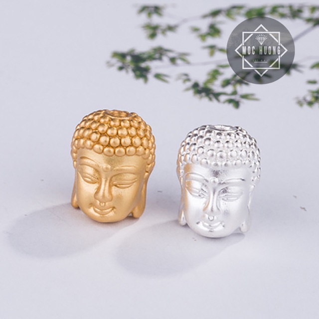 SỈ SIÊU RẺ  Charm bạc mặt phật bạc/ đầu phật bạc hàng đẹp - Bạc chuẩn loại 1, PH412