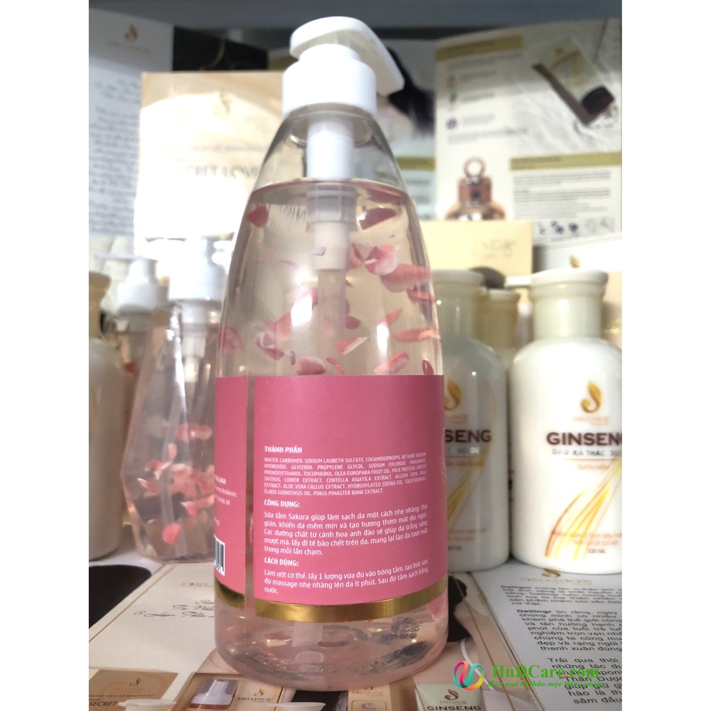 Sữa Tắm Sakura - Thơm Mềm Mịn Da (chiết xuất hoa anh đào, chống lão hóa làn da) | BigBuy360 - bigbuy360.vn