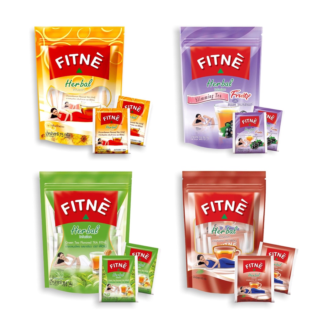 Trà Fitne Herbal Thải Độc Giảm Mỡ Thái Lan Túi 30 gói chính hãng
