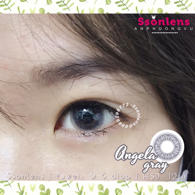 (CÓ CẬN) Mẫu Angela 14.2mm có mẫu đeo - Vassen Contact Lens Kính áp tròng