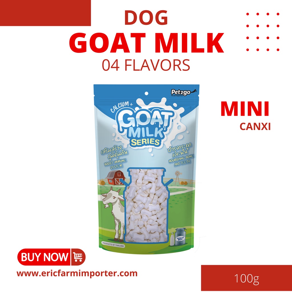 Kẹo sữa dê PET2GO Mini 100g 🐶 FREE SHIP 🐶 Đồ ăn vặt cho chó mèo Thái L