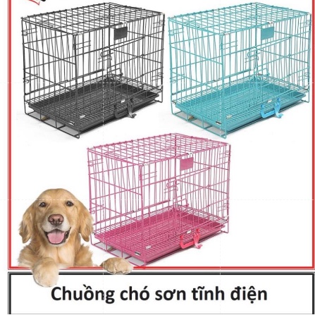 CTVD SD90 - Chuồng chó mèo sơn tĩnh điện chó lớn phù hợp chó và mèo từ 0-25kg (được chọn màu) bảo hành 6 tháng