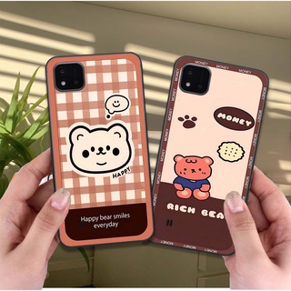 Ốp lưng điện thoại realme c21y / c25y in hình họa tiết ô vuông, trái tim, gấu cute