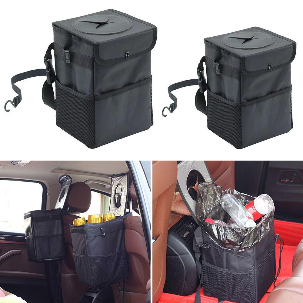 Thùng Rác Có Nắp Đa Năng Tiện Dụng Cho Xe Hơi