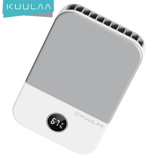 Quạt Điện Mini Cầm Tay KUULAA 3 Trong 1 USB Có Thể Sạc Lại Điều Hòa Làm Mát Không Khí