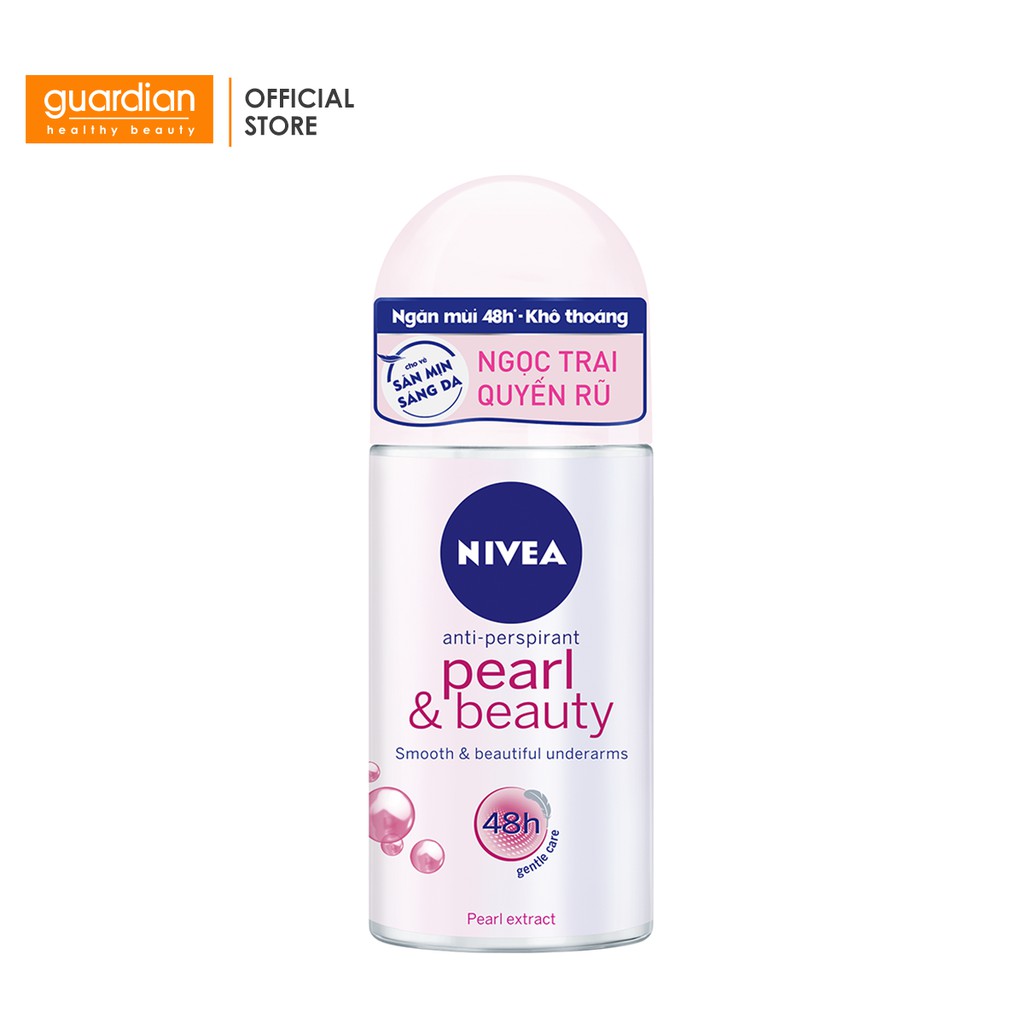 [Mã FMCGMALL giảm 8% đơn từ 250K] Lăn khử mùi ngọc trai sáng mịn Nivea Pearl &amp; Beauty (25ml)