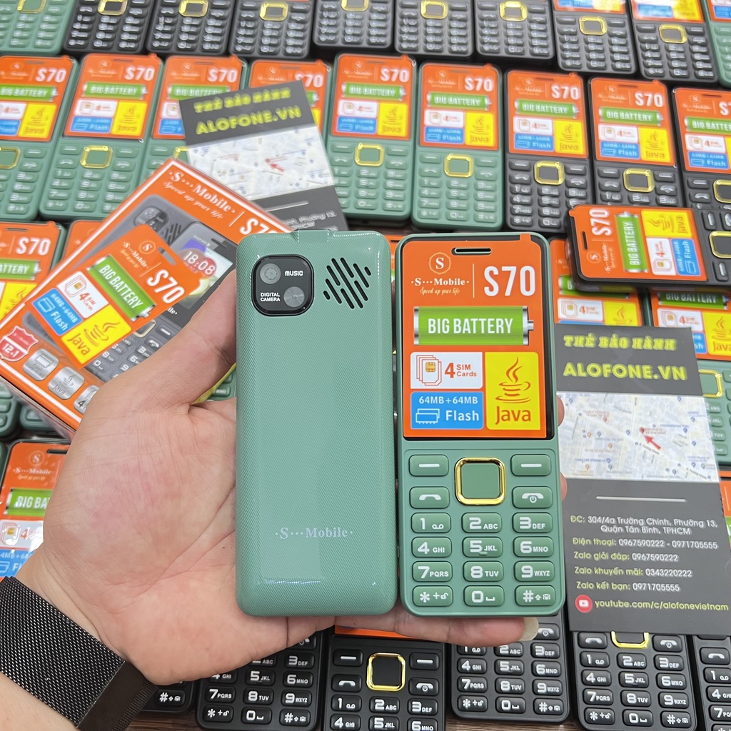 Điện Thoại 4 Sim Smobile S70 Bảo Hành 12 Tháng Pin Trâu 3000MAH Tự Động Ghi Âm Cuộc Gọi