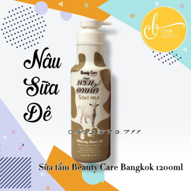 Sữa tắm bò, dê, yến Beauty Care Bangkok Thái Lan 1200ML