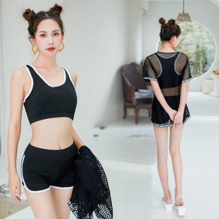 [HÀNG CAO CẤP] Bộ đồ bơi nữ kiểu dáng thể thao Set đi biển 3 mãnh năng động cá tính Ly Ly Shop | BigBuy360 - bigbuy360.vn