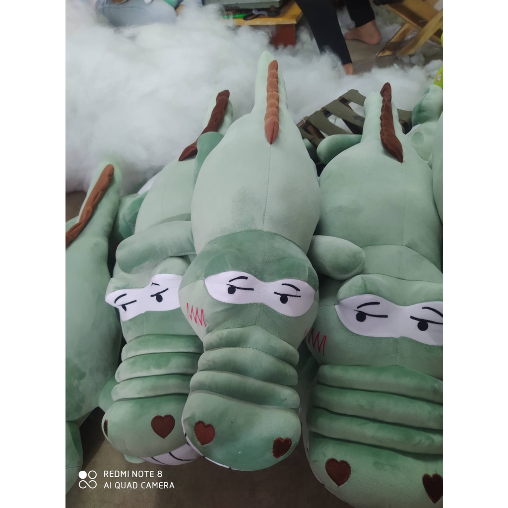 Gấu Bông Cá Sấu Mặt Ngáo nhồi bông to đẹp hàng cao cấp