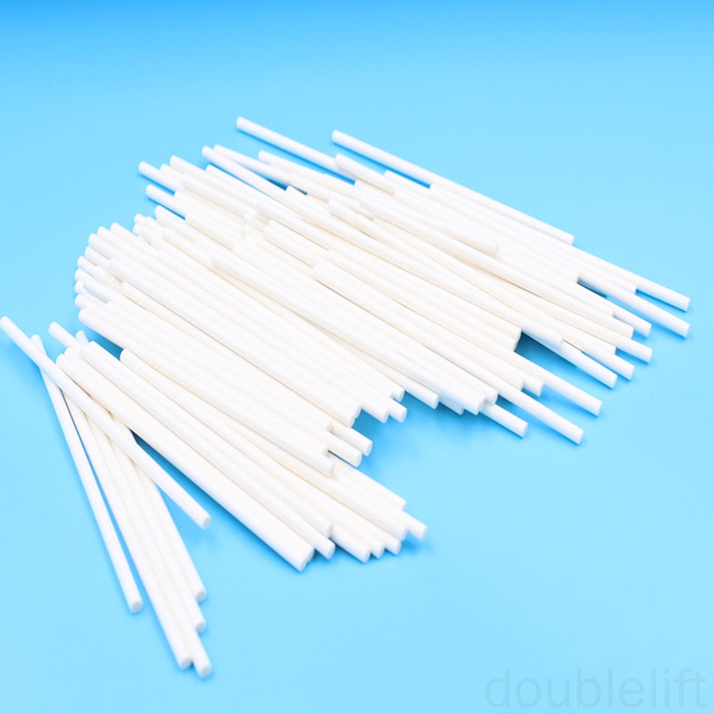 Set 100 Que Làm Kẹo Mút Bằng Giấy 10cm