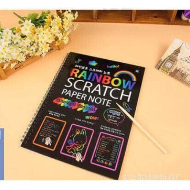 Sổ tay sáng tạo rainbow scratch