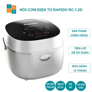 Nồi cơm điện tử rapido rc-1.2d công nghệ neuro fuzzy nhật bản 10 chức năng nấu