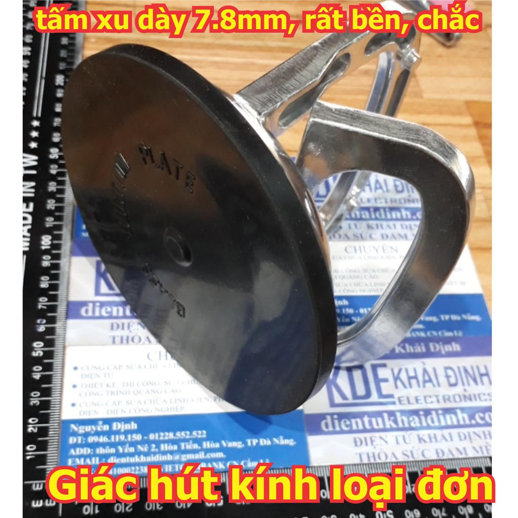 Giác hút kính, tay giữ kính cầm tay, loại đơn lực ngang 50kg, lực dọc 35kg kde6286