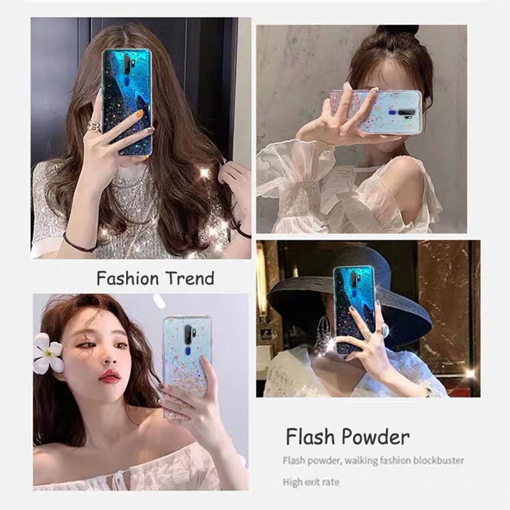 Ốp Lưng Silicone Trong Suốt Có Giá Đỡ Hình Kim Cương Lấp Lánh Cho Oppo A5 2020 A9 2020 A73 A53 A31 A93 A52 A72 A92 A7 A5S A12 Z 4f 4  4 Pro  4z