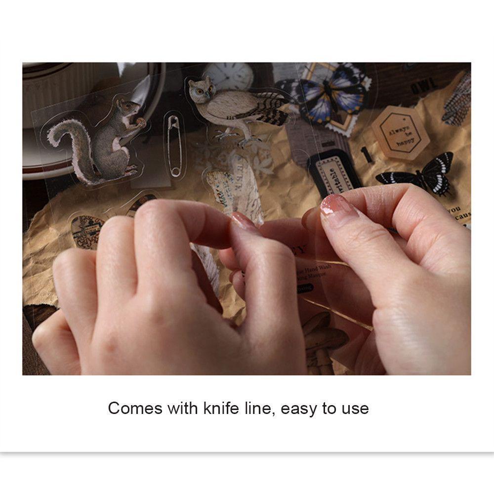 Set 20 Sticker Dán Trang Trí Sổ Tay DIY Hình Cây Cối Sáng Tạo